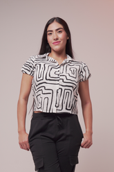 BLUSA MUJER CAMISERA BOTON